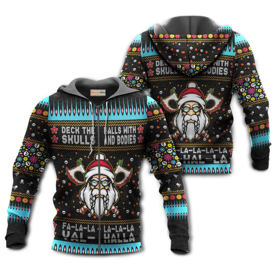 Viking Merry Christmas Valhalla Art - 3D Hoodie