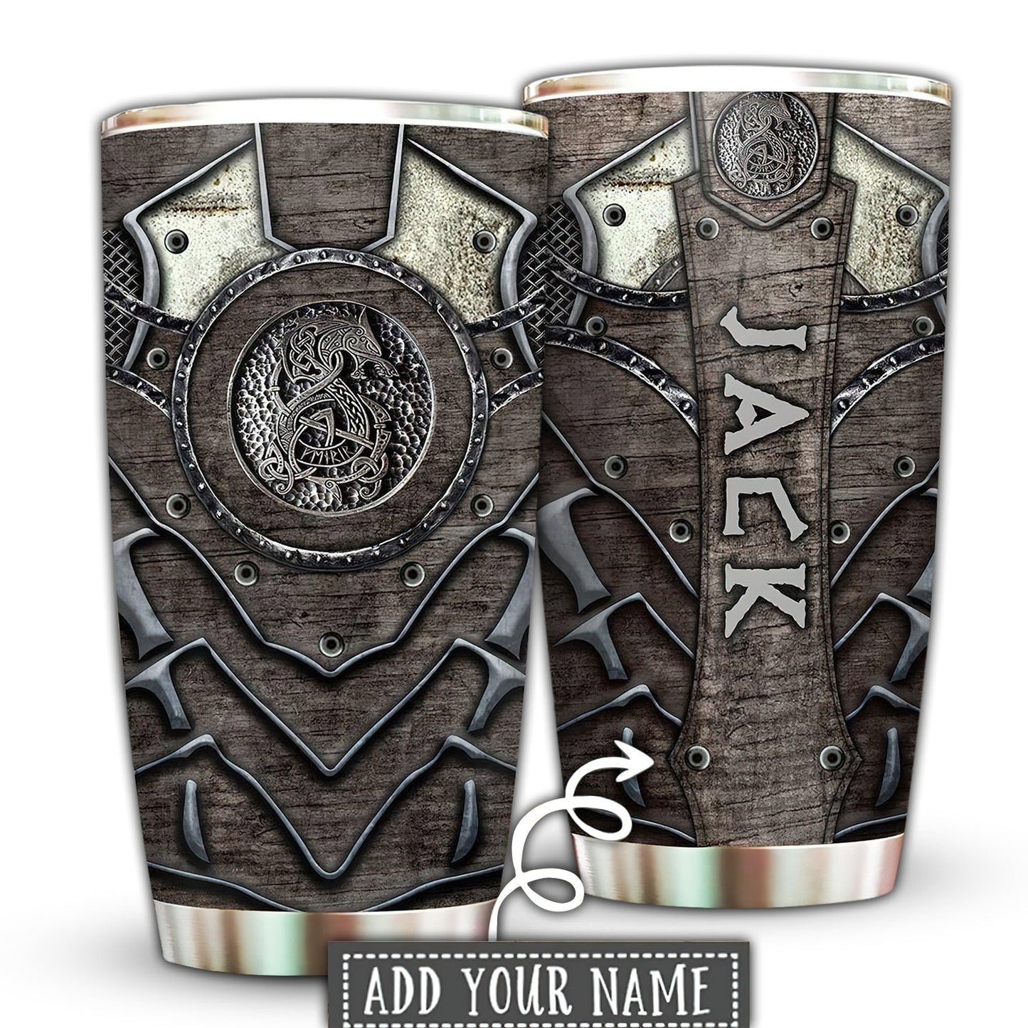 Viking Norse Personalized 20 Oz Tumbler For Coffee Travel And Daily Drinks