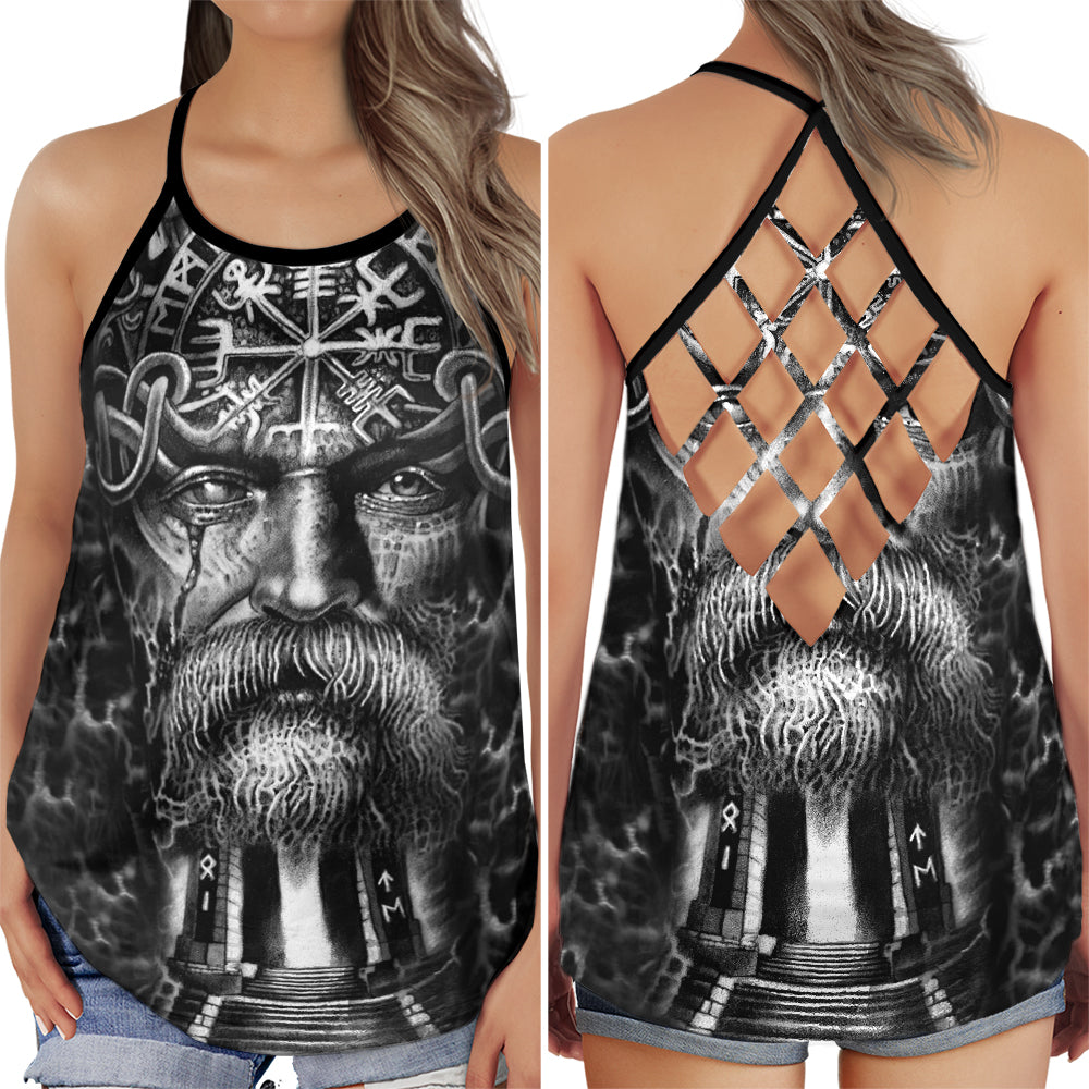 Viking Old Warrior Legacy Spirit Hollow Tank Top For Workouts Festivals And Bold Style
