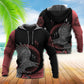 Black Red Viking Raven Hoodie For Bold Casual Wear Seasonal Trips And Myth Inspired Gifting