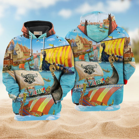 Viking Sail Let War Begin Hoodie For Norse Inspired Streetwear Outdoor Travel And Bold Everyday Style