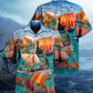 Sailing Norse Warrior War Hawaiian Shirt Artwork View For Weekend Travel And Beach Style