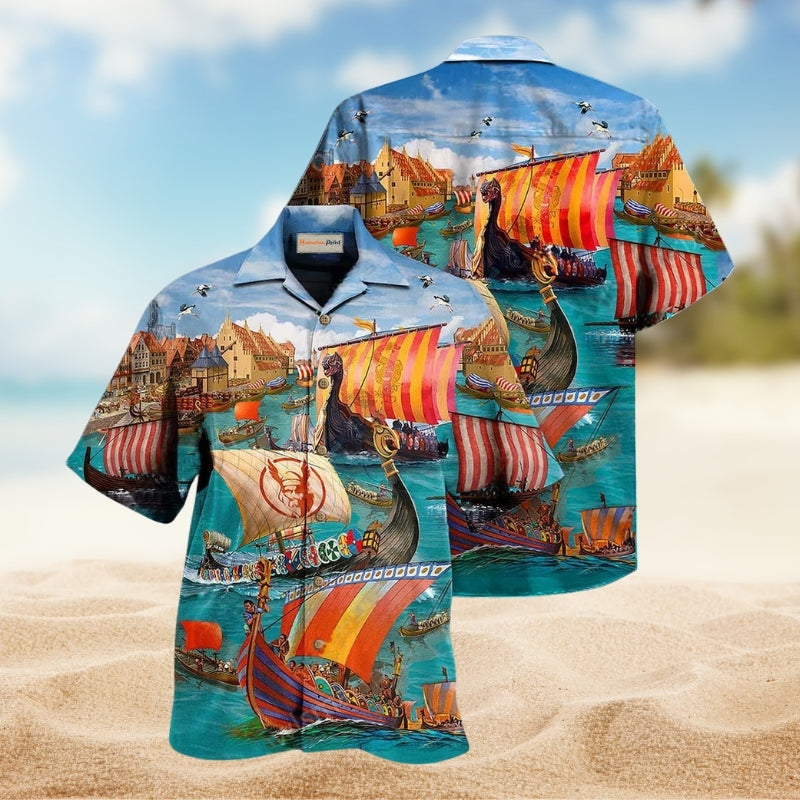 Vintage Gardening Plants Hawaiian Shirt Front Pattern View For Casual Outings
