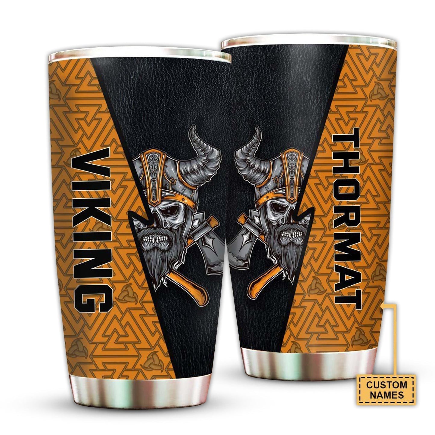 Viking Sacred Warrior Personalized 20 Oz Tumbler For Coffee Travel And Daily Drinks