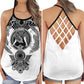 Viking Strong Artistic Pattern Hollow Tank Top For Workouts Festivals And Bold Style