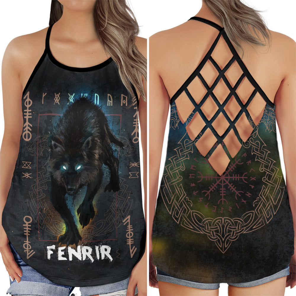 Viking Fenrir Wild Power Hollow Tank Top For Workouts Festivals And Bold Style
