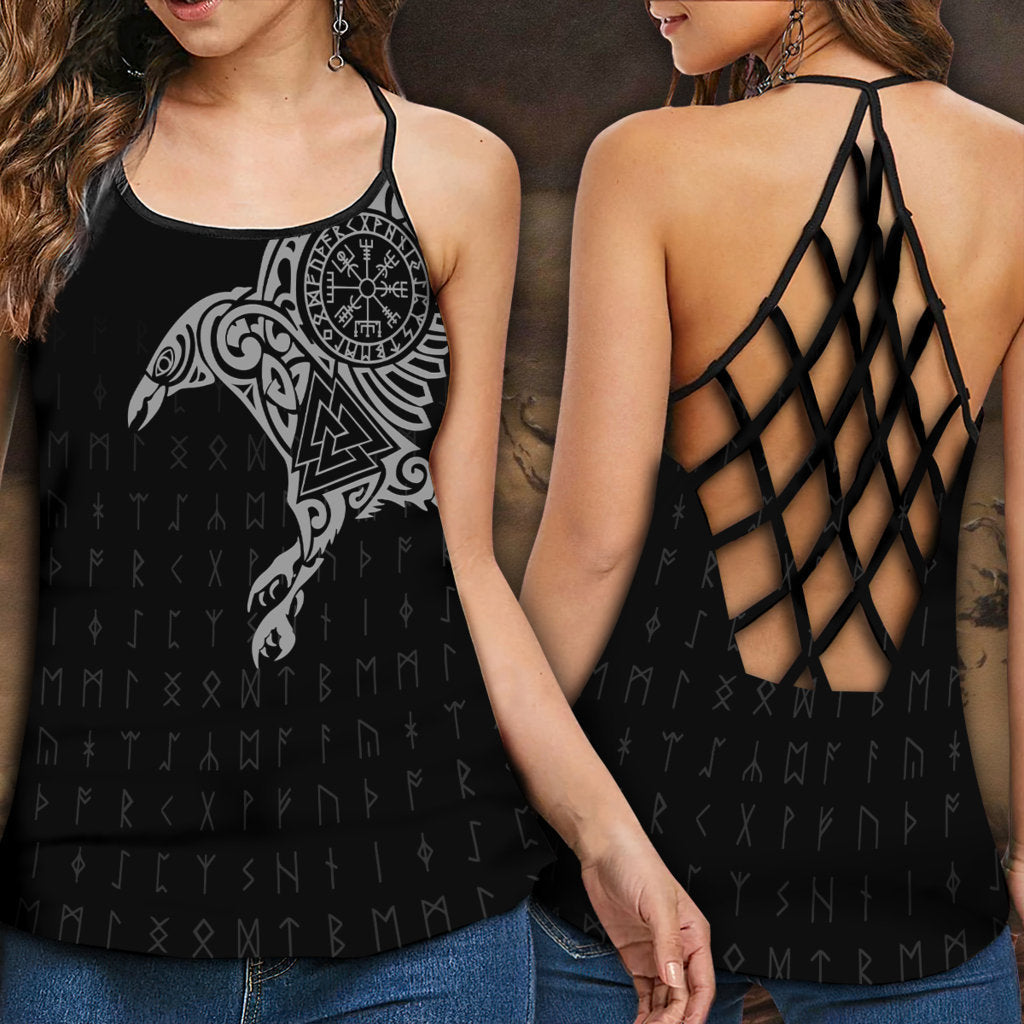 Viking Strong Raven Hollow Tank Top For Workouts Festivals And Bold Style