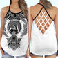 Viking Strong Artistic Pattern Hollow Tank Top For Workouts Festivals And Bold Style