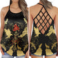 Viking Strength Pattern Norse Warrior Hollow Tank Top For Workouts Festivals And Bold Style