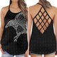 Viking Raven Black Norse Warrior Hollow Tank Top For Workouts Festivals And Bold Style