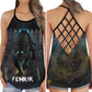 Viking Wolf Strength Warrior Spirit Hollow Tank Top For Workouts Festivals And Bold Style