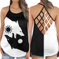 Viking Wolf Black And White Hollow Tank Top For Workouts Festivals And Bold Style