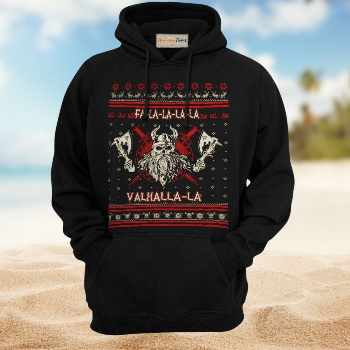 Viking Valhalla Hero Hoodie For Norse Heritage Style Outdoor Events And Comfortable Layering