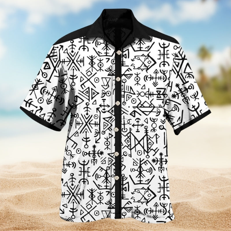 Viking Victory Hawaiian Shirt For Tropical Retreat And Resort Wear