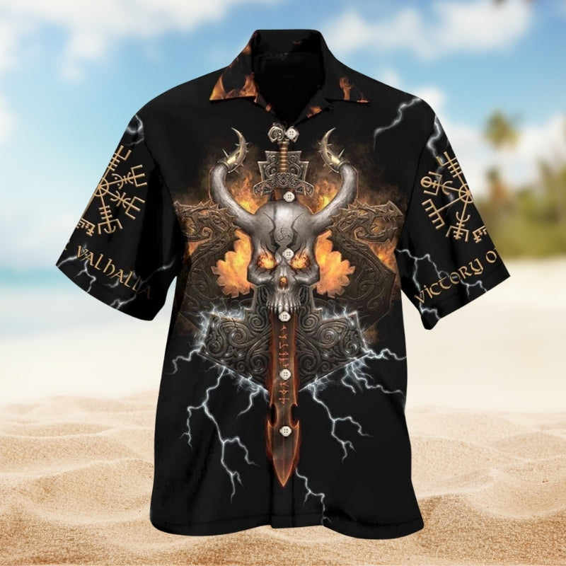 Viking Victory Hawaiian Shirt For Resort Escape, Poolside Gathering, And Memorable Gifting
