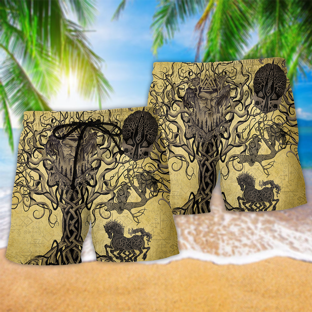 Viking Victory Vintage Beach Shorts Pattern Detail For Casual Summer Plans And Travel Ready Comfort