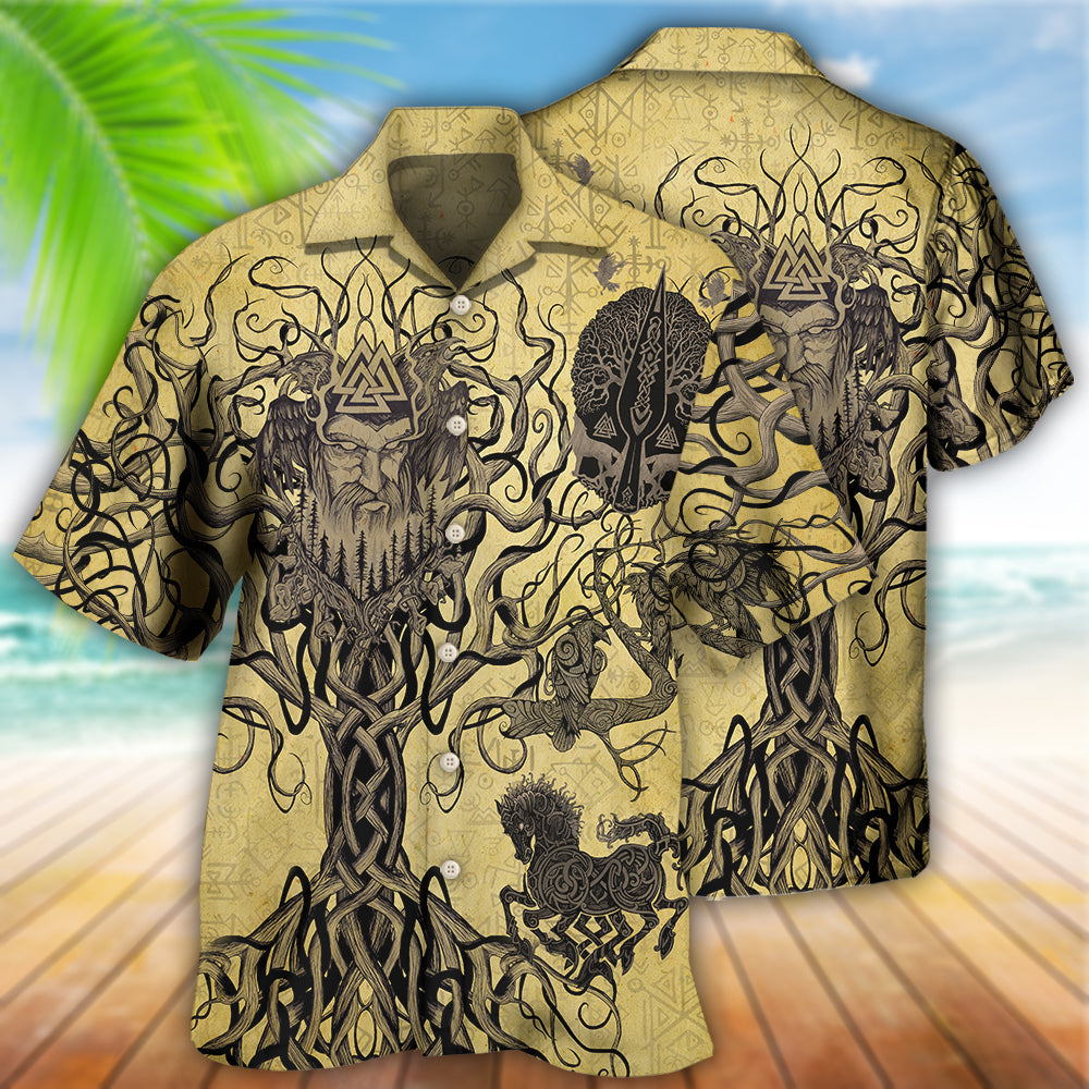 Norse Warrior Victory Unique Hawaiian Shirt For Summer Events And Casual Outdoor Wear