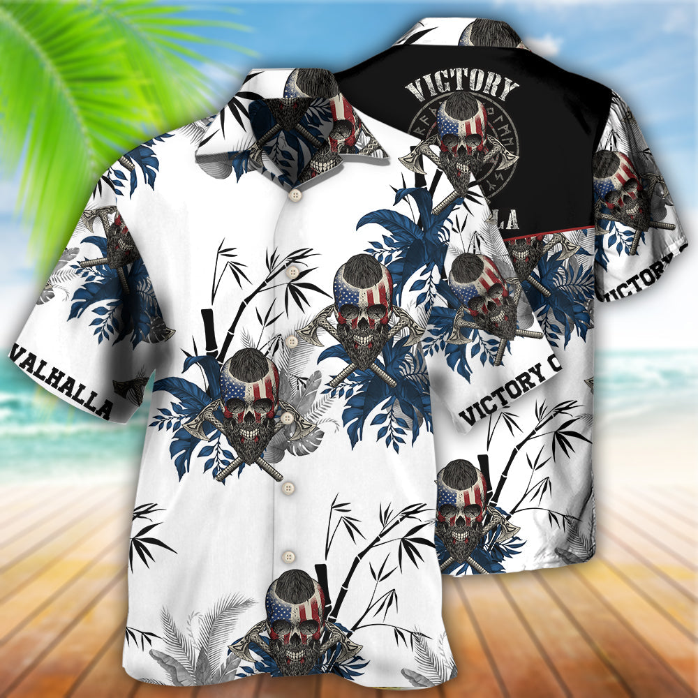 Cute Viking Warrior Hawaiian Shirt With Detailed Graphic For Coastal Trips Outdoor Events And Relaxed Summer Wear
