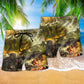 Viking Warrior Lightning Beach Shorts For Fantasy Fans And Summer Vacation Style