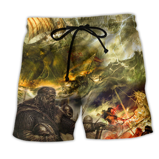 Viking Beach Shorts For Holiday Cruises And Comfortable Daily Use