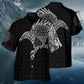 Norse Warrior Blood Amazing Hawaiian Shirt Pattern Detail For Summer Holidays And Outdoor Fun