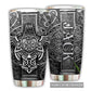 Viking Warrior Blood With Love Personalized 20 Oz Tumbler For Coffee Travel And Daily Drinks