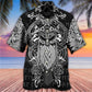 Norse Warrior Blood Hawaiian Shirt For Vacation Days And Relaxed Coastal Outings