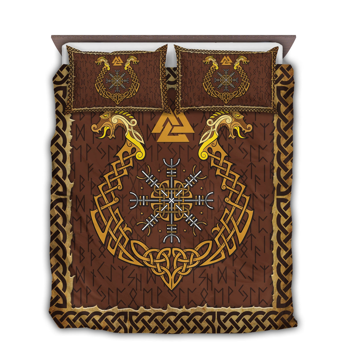 Viking Warrior Love Life Bedding Cover For Norse Bedroom Decor