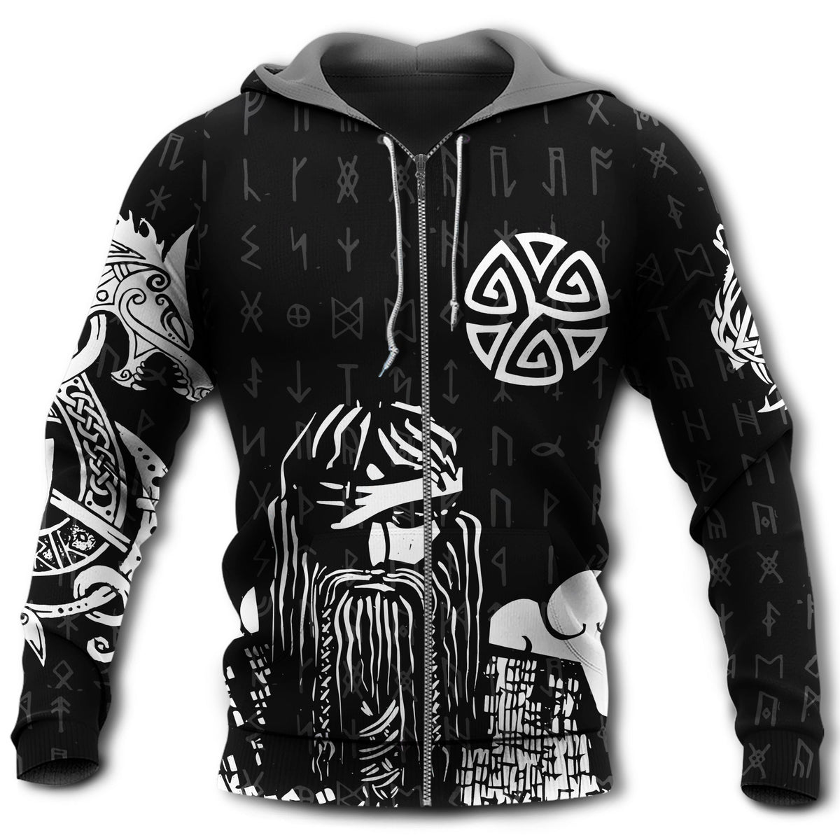 Strong Viking Warrior Spirit Hoodie For Bold Casual Wear Seasonal Trips And Myth Inspired Gifting