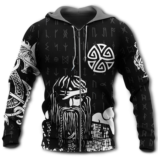 Strong Viking Warrior Spirit Hoodie For Bold Casual Wear Seasonal Trips And Myth Inspired Gifting