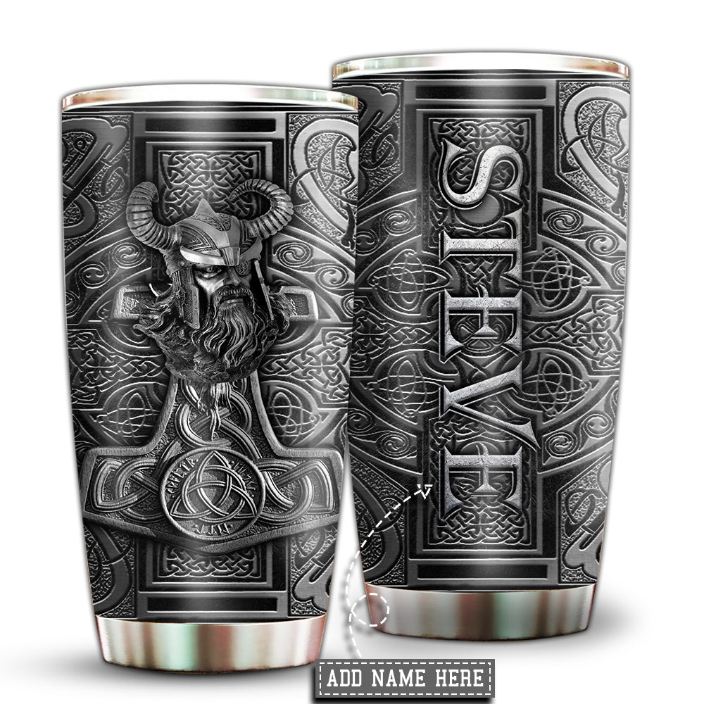 Viking Warrior Personalized 20 Oz Tumbler For Coffee Travel And Daily Drinks