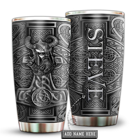 Viking Warrior Personalized 20 Oz Tumbler For Coffee Travel And Daily Drinks