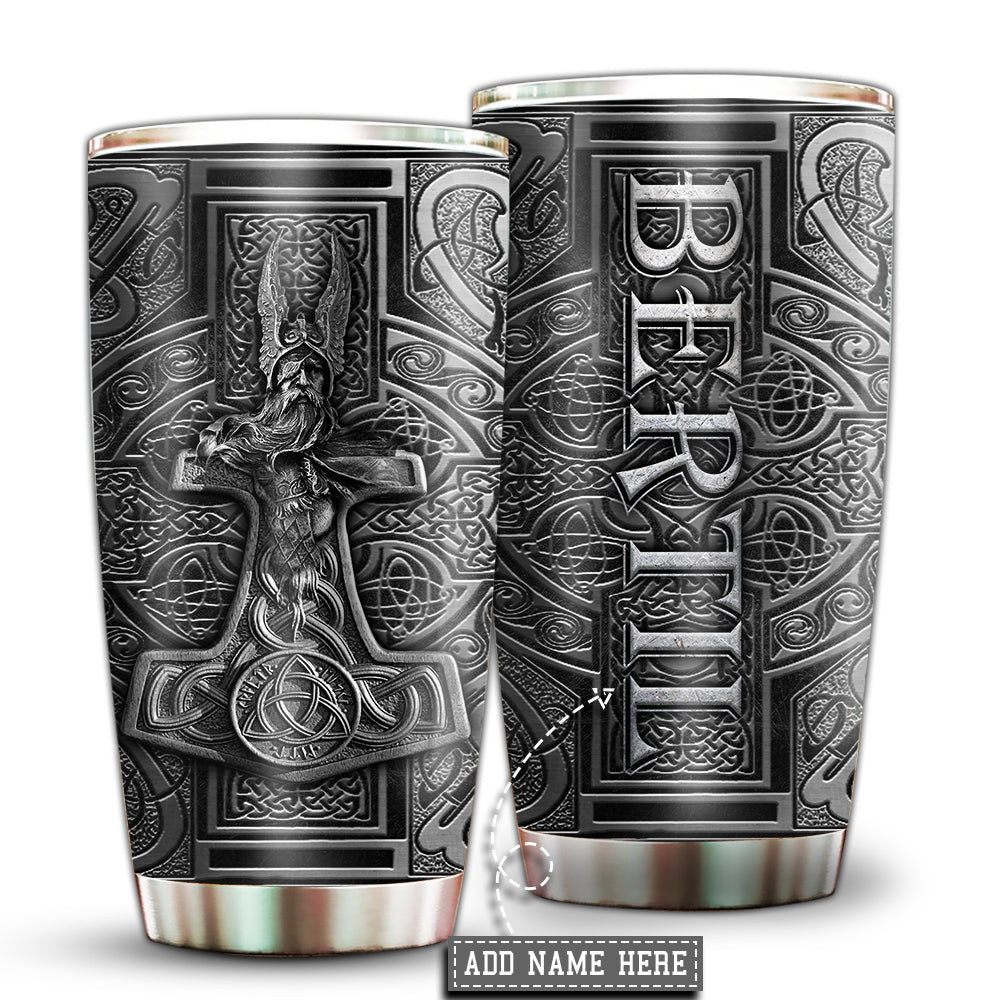 Viking Warrior Personalized 20 Oz Tumbler For Coffee Travel And Daily Drinks