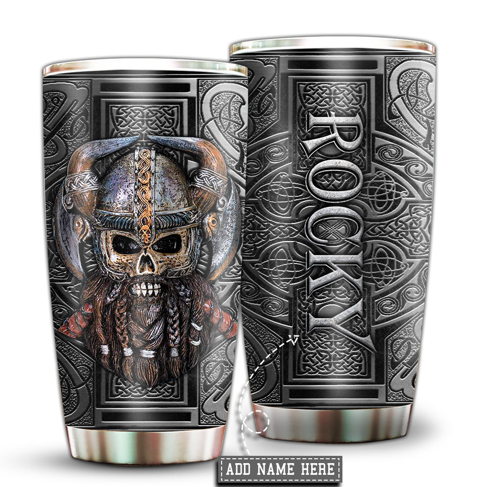 Viking Warrior Personalized 20 Oz Tumbler For Coffee Travel And Daily Drinks