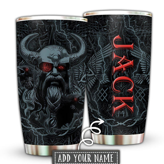 Viking Warrior Stronger Darkness Personalized 20 Oz Tumbler For Coffee Travel And Daily Drinks