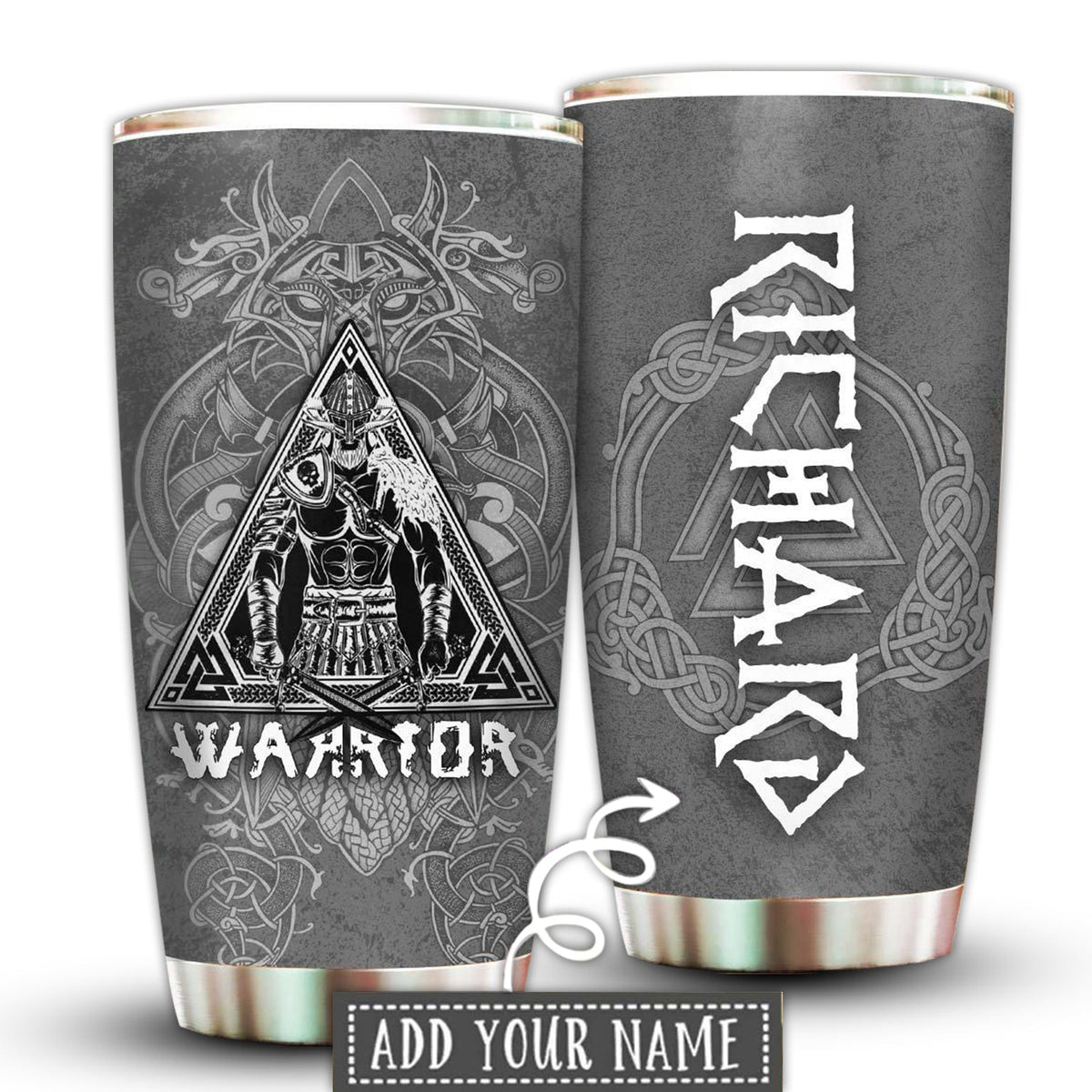 Viking Warrior Stronger Personalized 20 Oz Tumbler For Coffee Travel And Daily Drinks