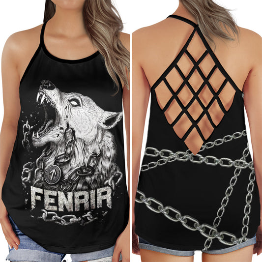 Viking Fenrir Wild Power Hollow Tank Top For Fitness Sessions And Daily Wear
