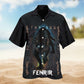 Viking Wolf Fenrir Hawaiian Shirt For Summer Vacation, Beach Travel, And Casual Wear