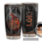Viking Wolf Fire And Black Personalized 20 Oz Tumbler For Coffee Travel And Daily Drinks