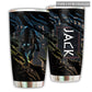 Viking Wolf Sign With Dark Blue Personalized 20 Oz Tumbler For Coffee Travel And Daily Drinks