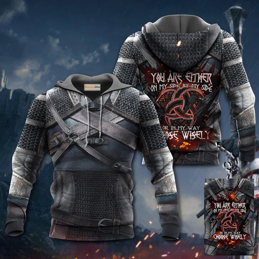 Viking Either Hoodie For Bold Streetwear Outdoor Trips And Mythology Enthusiasts