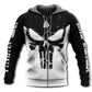 Black White Viking Blood Hoodie For Norse Inspired Streetwear Outdoor Travel And Bold Everyday Style