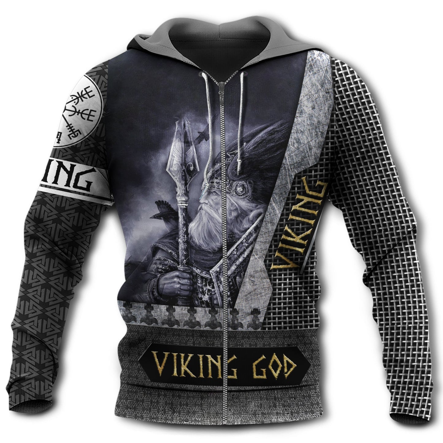 Viking Blood Faith Strength Hoodie For Viking Inspired Streetwear Holidays And Thoughtful Gifts