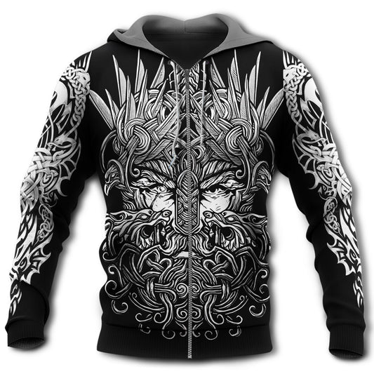Black Viking Blood Pattern Hoodie For Norse Themed Outfits Weekend Travel And Relaxed Comfort