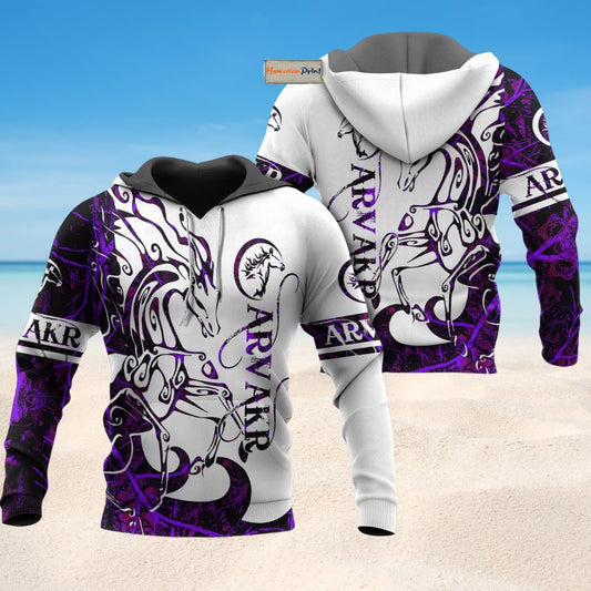 Viking Moon Horse Legend Hoodie For Country Streetwear Outdoor Trips And Everyday Comfort