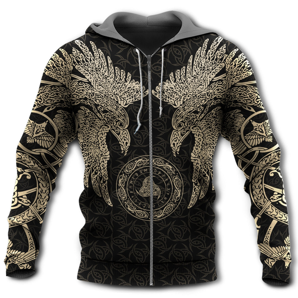 Viking Munin Raven Tattoo Hoodie For Mythic Casual Outfits Weekend Adventures And Thoughtful Gifting