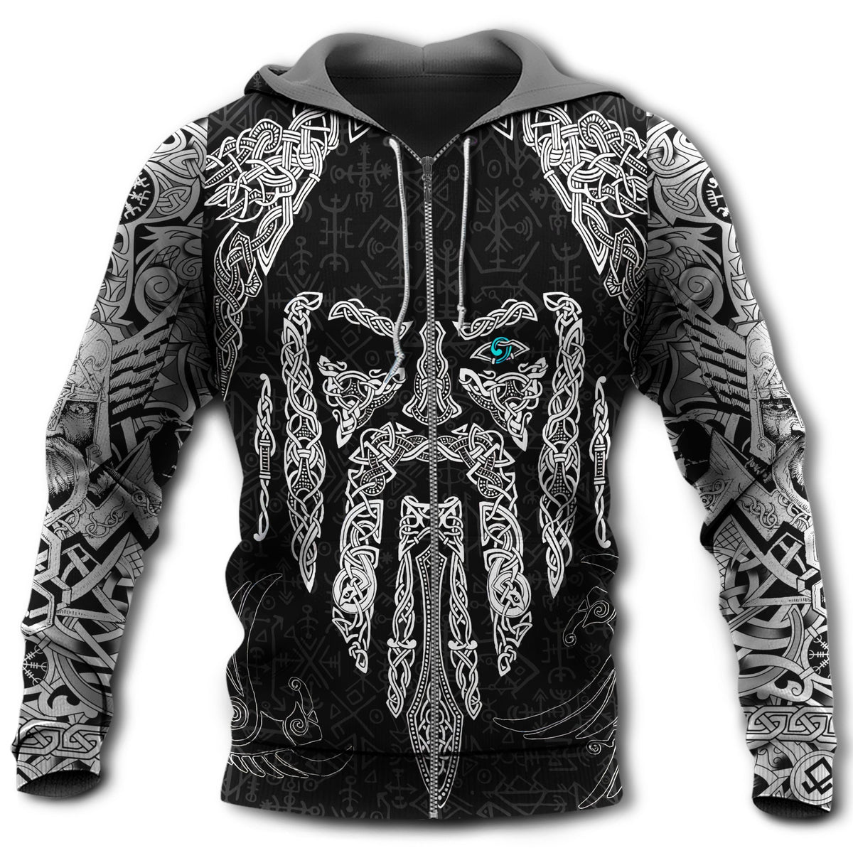 Viking Odin Eye Raven Symbol Hoodie For Bold Casual Wear Seasonal Trips And Myth Inspired Gifting