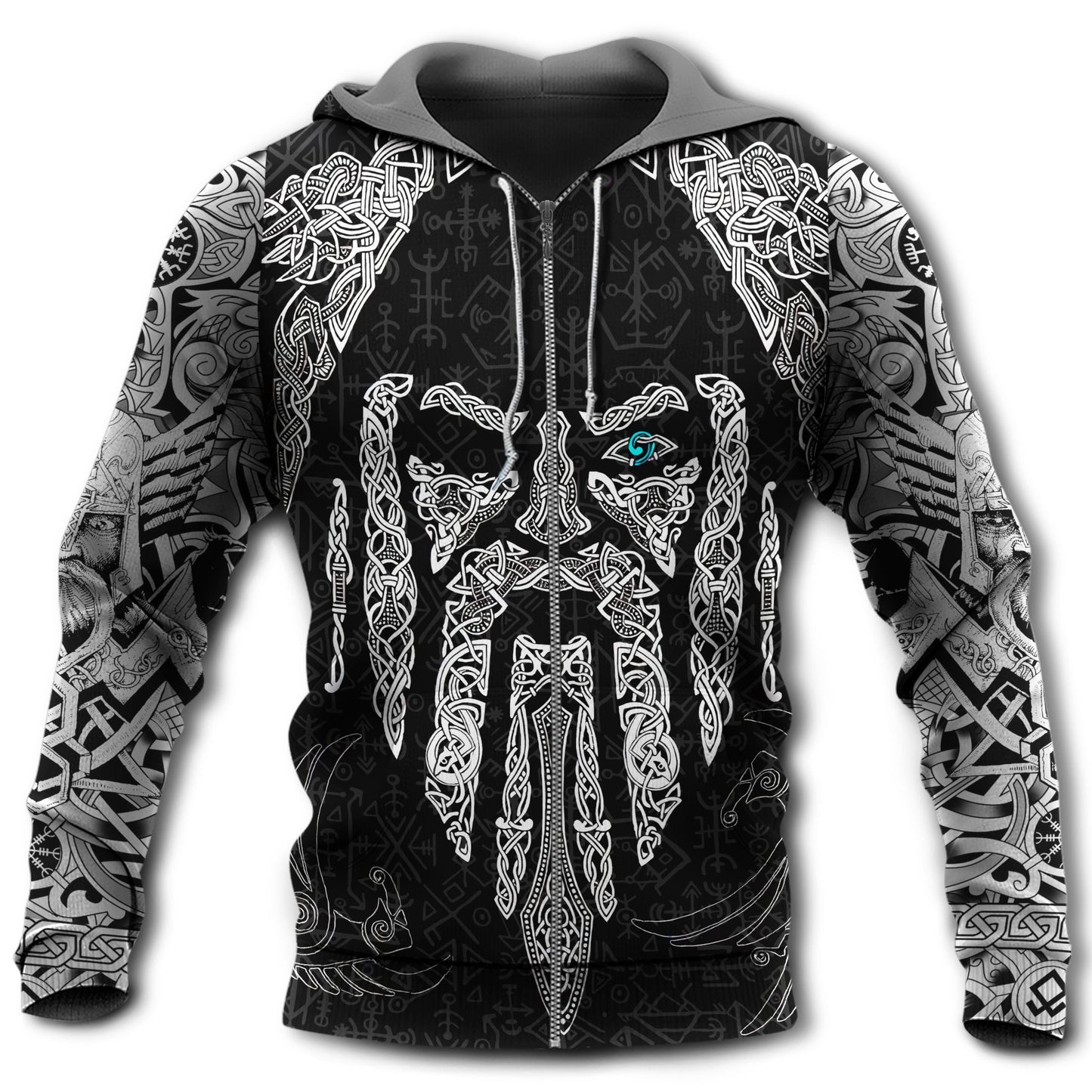 Viking Odin Eye Raven Symbol Hoodie For Bold Casual Wear Seasonal Trips And Myth Inspired Gifting