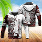 Red White Viking Serpent Legend Hoodie For Norse Inspired Streetwear Outdoor Travel And Bold Everyday Style