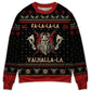 Viking Valhalla Black And Red Sweater For Mythic Adventures Casual Wear And Thoughtful Gift Giving